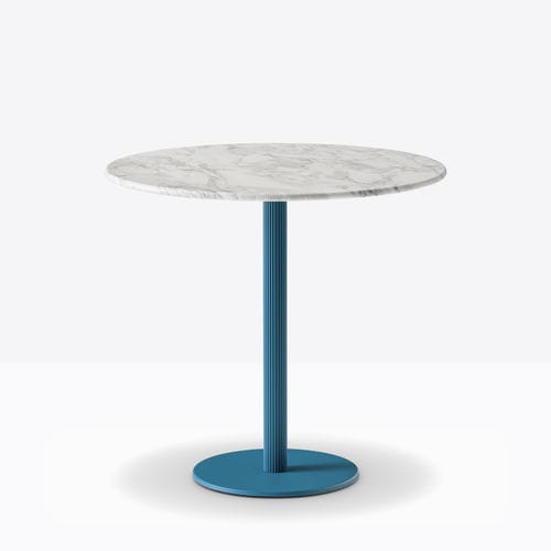 Moderner Bistrotisch - BLUME - PEDRALI - Marmor / Gestell aus Stahl / Gestell aus Aluminium