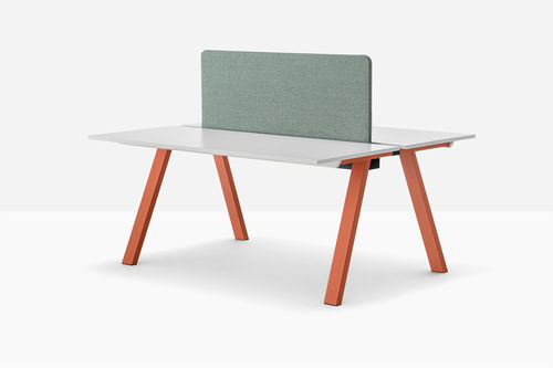 Schreibtisch für Open Space - arki-table ARK9 - PEDRALI - bodenstehend / für 2 Personen / für 2 bis 4 Personen