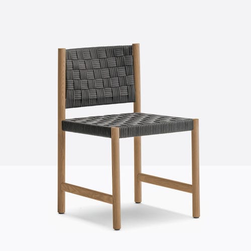 Moderner Stuhl - griante 3800 - PEDRALI - für Außenbereich / Polypropylen / Gestell aus Teakholz