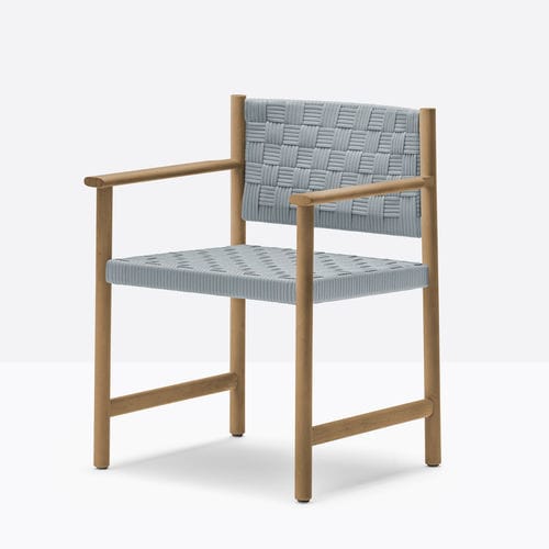 Moderner Stuhl - griante 3805 - PEDRALI - für Außenbereich / Polypropylen / Gestell aus Teakholz