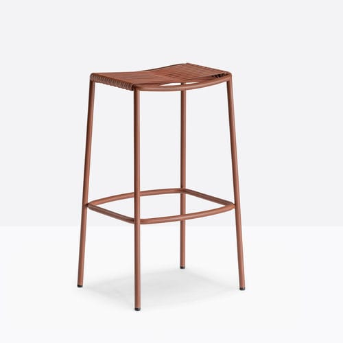 Moderner Barhocker - philía 3908 - PEDRALI - PVC / Gestell aus Stahl / mit 4 Beinen