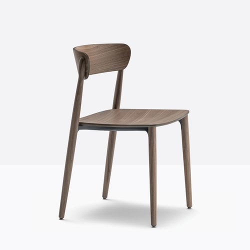 Moderner Stuhl - nemea 2820 - PEDRALI - für den Innenraum / Nussbaum / Esche
