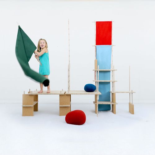 Modulregal - PLAY YET! - SMARIN - modern / Holz / Kork
