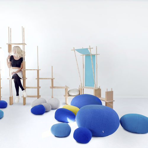 Kissen für Sofas - COLORSTONES - SMARIN - Stuhl / für Aussen / rund