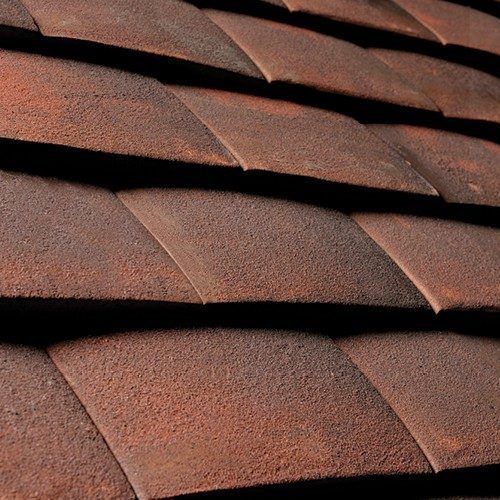Flachdachziegel - ALBAN - Wienerberger - verfalzt / Ton / Kleinformat