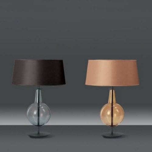 Tischlampe - NEW CLASSIC - PENTA - Metall / geblasenes Glas / Stoff