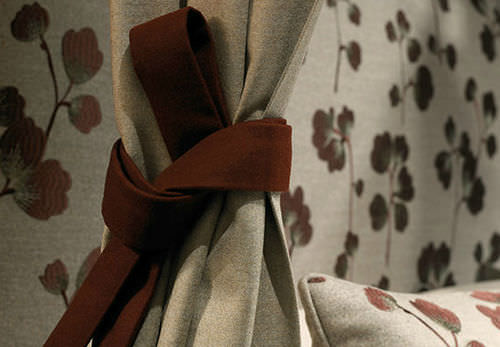 Vorhangstoff - CITY INTERIORS - Loro Piana - einfarbig / Wolle
