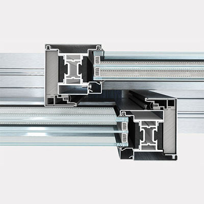 Stahl-Türprofil - EBE 85 AS - SECCO SISTEMI - Messing / mit Wärmedämmung