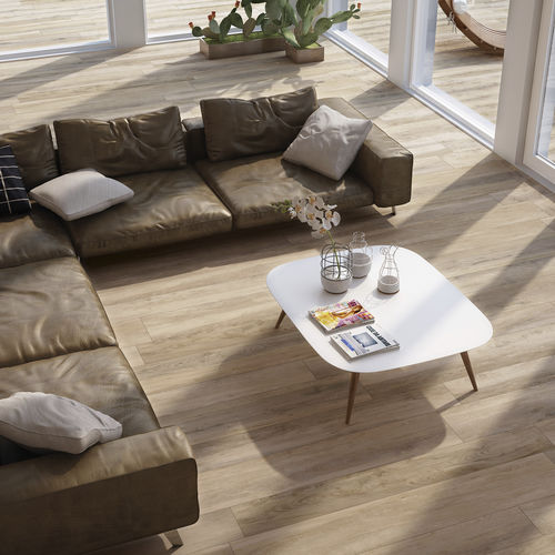 Feinsteinzeugfliesen - WOODTIME - Monocibec - matt / 3D / für den Innenraum