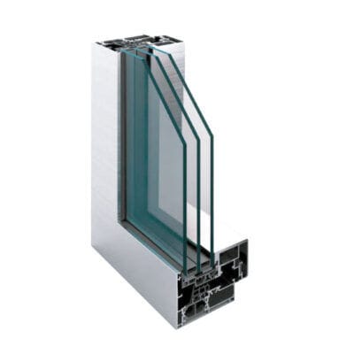 Aluminium-Fensterprofil - CX 700 AST - Nusco - mit Wärmedämmung / windfest / schallisolierend