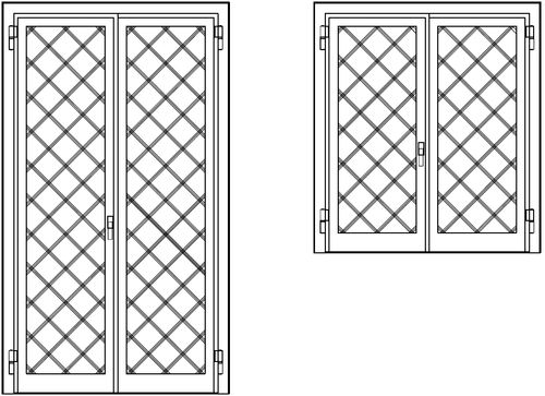 Abnehmbares Sicherheitsgitter - PEGASO - Nusco - für Türen / für Fenster / Stahl