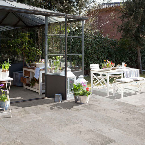 Feinsteinzeug-Bodenbelag - Rosa Gres - für Außenbereich / für Treppenstufen / für Terrasse