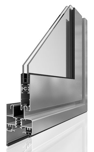 Aluminium-Türprofil - C 71 - Laminex - mit Wärmedämmung