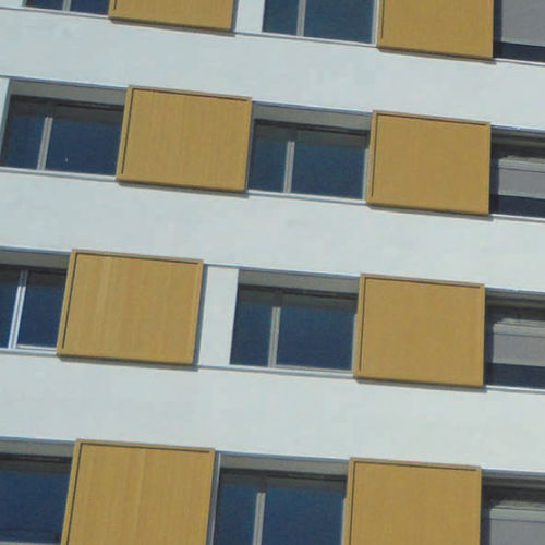 Sonnenschutzlamelle aus recyceltem Material - DUFIX 40t ECO2 - Durmi - Recyclingkunststoff / für Fassaden / vertikal