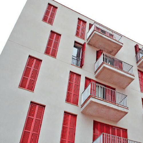 Faltbarer Fensterladen - DUFIX 60z AL - Durmi - Lamellen / extrudiertes Aluminium / für Fassade