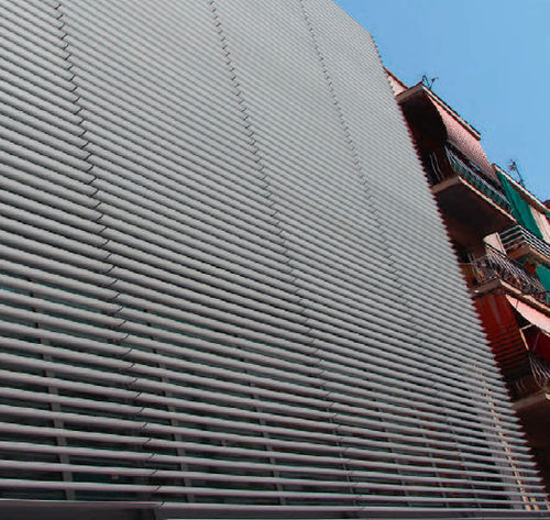 Aluminium-Sonnenschutzlamelle - DULINE 150E - Durmi - für Fassaden / vertikal / schwenkbar