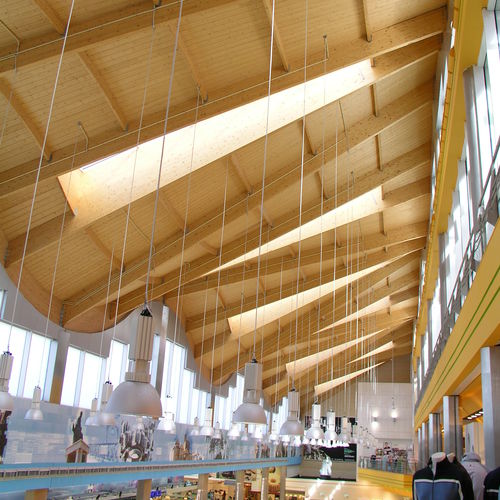 Holz-Dachstuhl / Lamellen - CORTE INGLÉS MÁLAGA - Lanik - Zimmerei / für Gewerbegebrauch