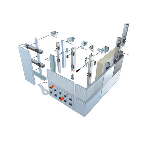 Verbundwerkstoff-Fassadensystem - FC - Kalzip - Sichtschutz / modular