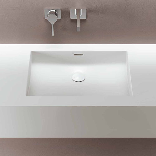 Eingebautes Waschbecken - PLANIVIT - PLANIT - Corian® / mit integrierter Waschtischplatte / behindertenfreundlich