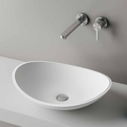 Aufsatzwaschbecken - ATTICA - PLANIT - Corian® / oval / ohne Öffnung
