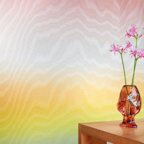 Innenwandverkleidung - Bleu comme une rose - Elitis - Baumwolle / Viskose / Polyester