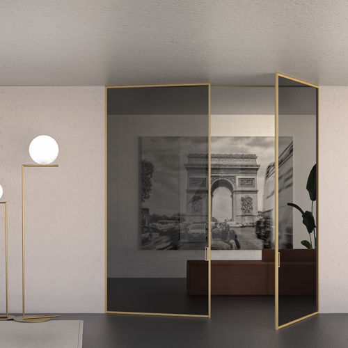 Tür für Innenbereich - RT - BT2A  - SG - G09 - AGOPROFIL S.p.A - Glas / Aluminium / anodisiertes Aluminium