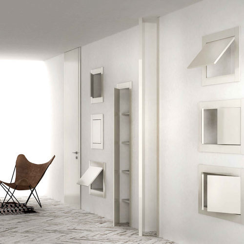 Holz-Nische - ZERO-WALL SYSTEM CLOUD - AGOPROFIL S.p.A - vertikal / rechteckig / quadratisch