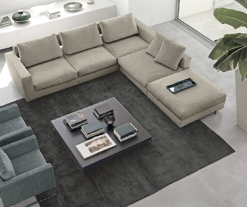Modulsofa - GAS - Nuova Linea Valentini - modern / Stoff / schrägstellbar