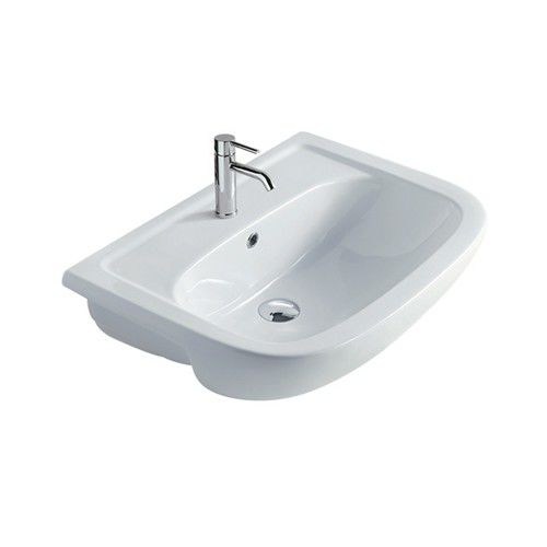 Halbeinbauwaschbecken - 6003 - GALASSIA - Keramik / modern