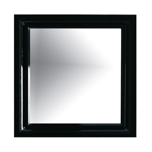 Wandmontierter Spiegel für Badezimmer - 8487NE - GALASSIA - modern / quadratisch / lackiertes Holz