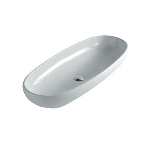 Aufsatzwaschbecken - 9864 - GALASSIA - Keramik / oval / modern