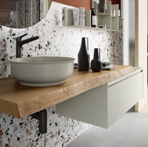 Holz-Waschtischplatte - SW109 - RAB ARREDOBAGNO - HPL