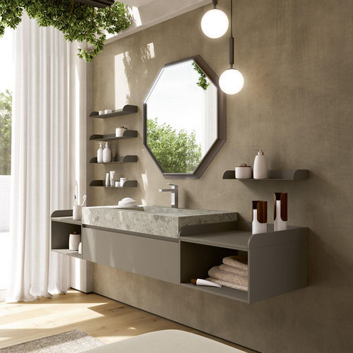 Wandhängender Waschtisch-Unterschrank - TR104  - RAB ARREDOBAGNO - HPL / modern / ohne Tür