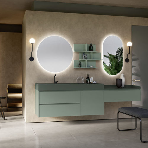Wandhängender Waschtisch-Unterschrank - TR110  - RAB ARREDOBAGNO - HPL / modern / ohne Tür