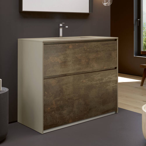 Wandhängender Waschtisch-Unterschrank - TR113 - RAB ARREDOBAGNO - HPL / modern / ohne Tür