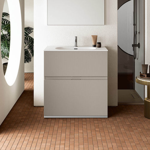 Freistehender Waschtisch-Unterschrank - ST105 - RAB ARREDOBAGNO - Holz / modern / ohne Tür