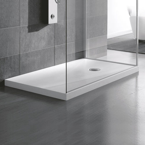 Rechteckige Duschwanne - CORIAN® - HAFRO srl - zum Aufstellen / erhöht / bodengleich
