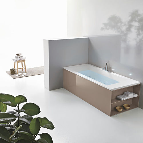 Badewanne für Wohnungen - MODE  - HAFRO srl - Acryl / modern / mit integriertem Stauraum