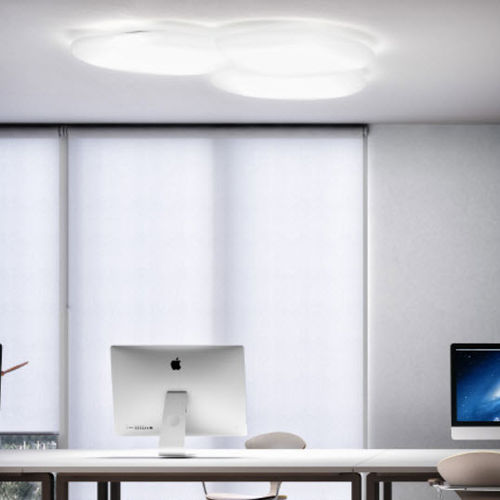 Moderne Deckenleuchte - MOON - alma light - Eisen / Polyethylen / LED