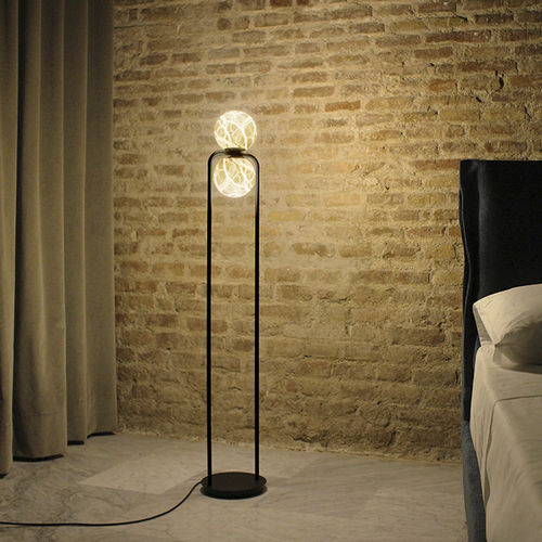 Stehleuchte - TRIBECA - alma light - Edelstahl / Eisen / Alabaster