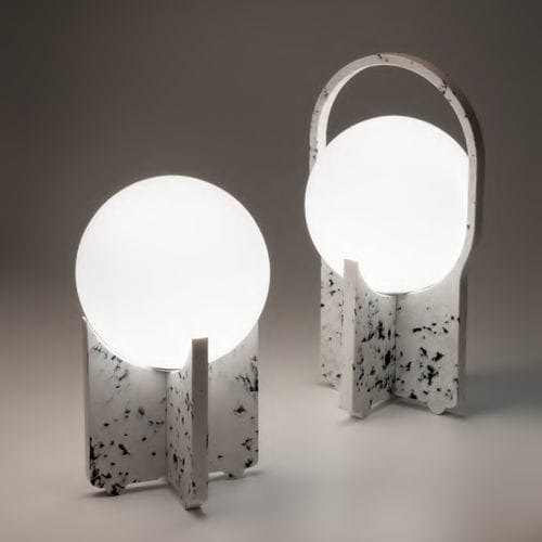 Tischlampe - NONET - alma light - tragbar / Glas / Polyethylen
