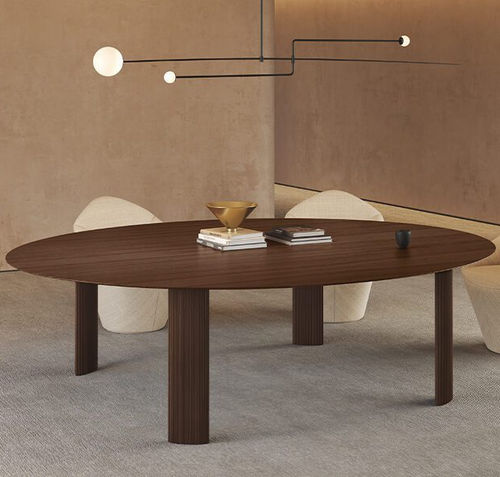 Moderner Tisch - Fuste - Viccarbe - Eiche / MDF / Gestell aus Holz