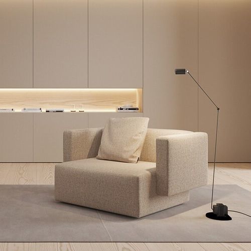 Moderner Sessel - STEP  - Viccarbe - Stoff / Leder / mit abnehmbarem Kissen