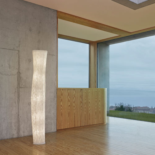 Stehleuchte - Gea - a emotional light - Edelstahlgewebe / modern / mit Kabel