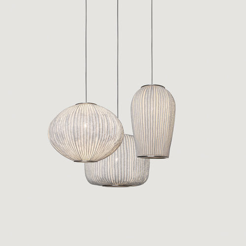 Hängelampe - Coral Compo Small - a emotional light - Edelstahlgewebe / modern / mit Kabel