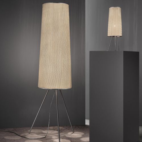 Stehleuchte - URA  - a emotional light - Edelstahlgewebe / modern / mit Kabel