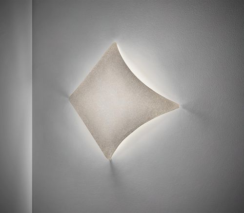 Wandleuchte / originelles Design - Kite Medium - a emotional light - für den Innenraum / für Außenbereich / Edelstahlgewebe