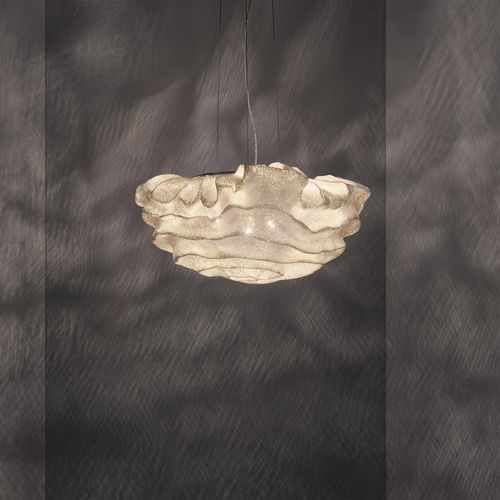 Hängelampe - Nevo medium - a emotional light - Edelstahlgewebe / originelles Design / mit Kabel