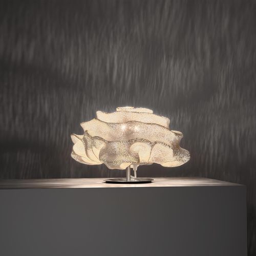 Tischlampe - NEVO - a emotional light - Edelstahlgewebe / originelles Design / mit Kabel