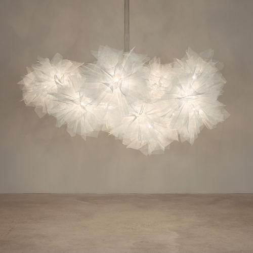 Hängelampe - Fluo compo large - a emotional light - aus lackiertem Stahl / galvanisiertem Stahl / originelles Design